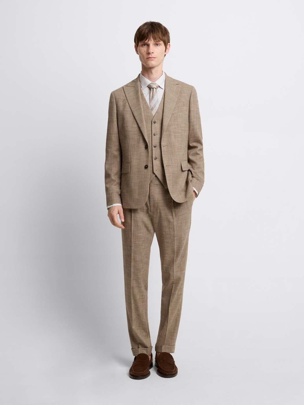 Chemise slim à motifs en coton - DEVRED 1902