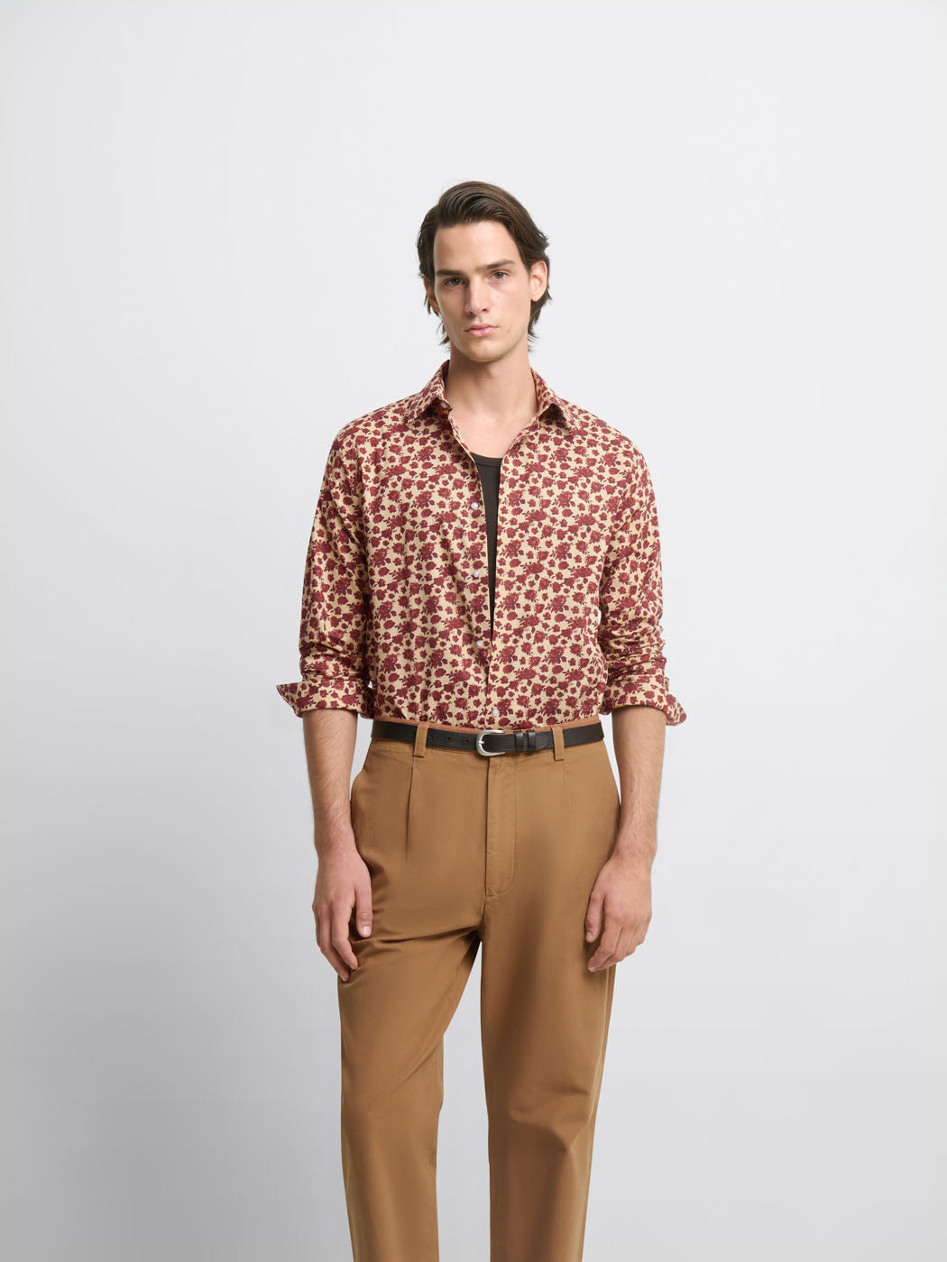 Chemise slim en coton à motifs - DEVRED 1902