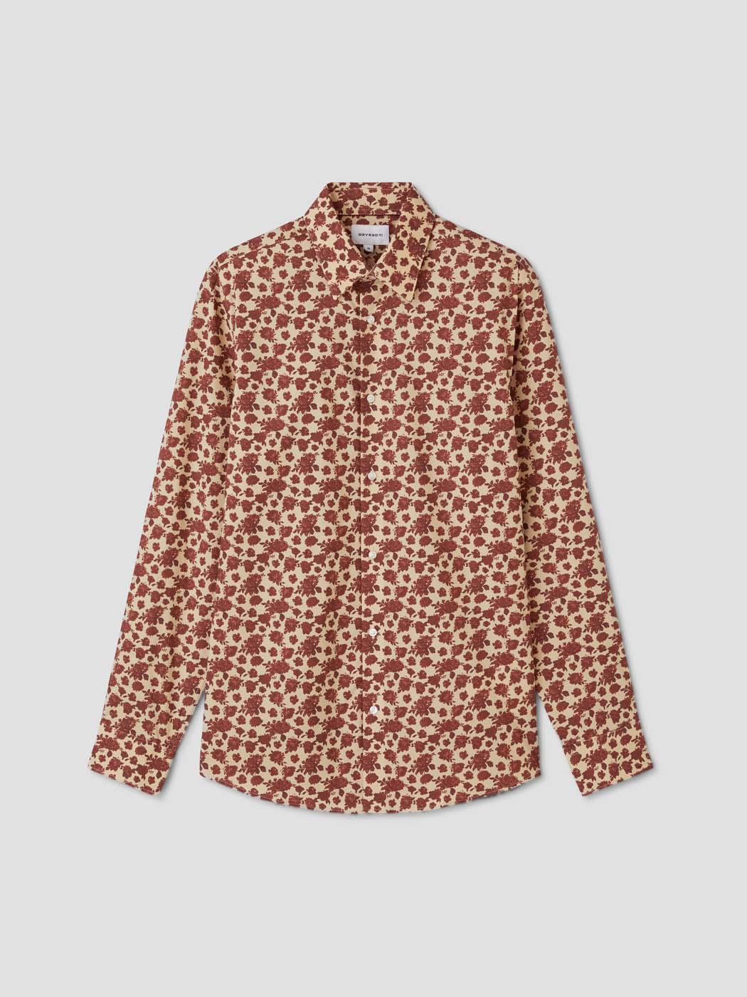 Chemise slim en coton à motifs - DEVRED 1902