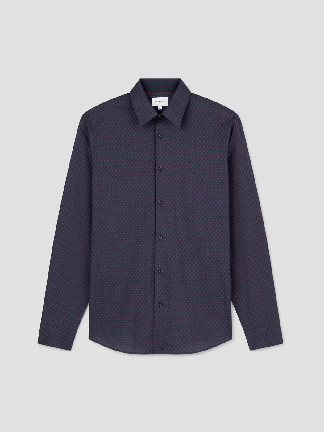 Chemise slim en coton bio à motifs - DEVRED 1902