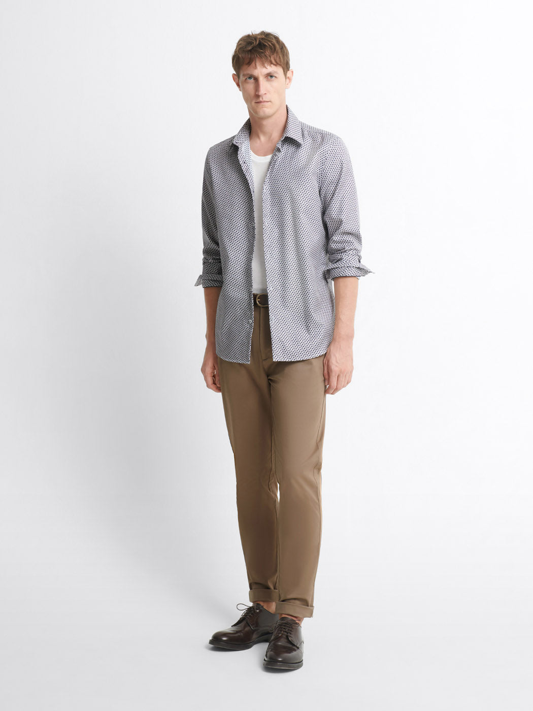 Chemise slim en coton à motifs - DEVRED 1902