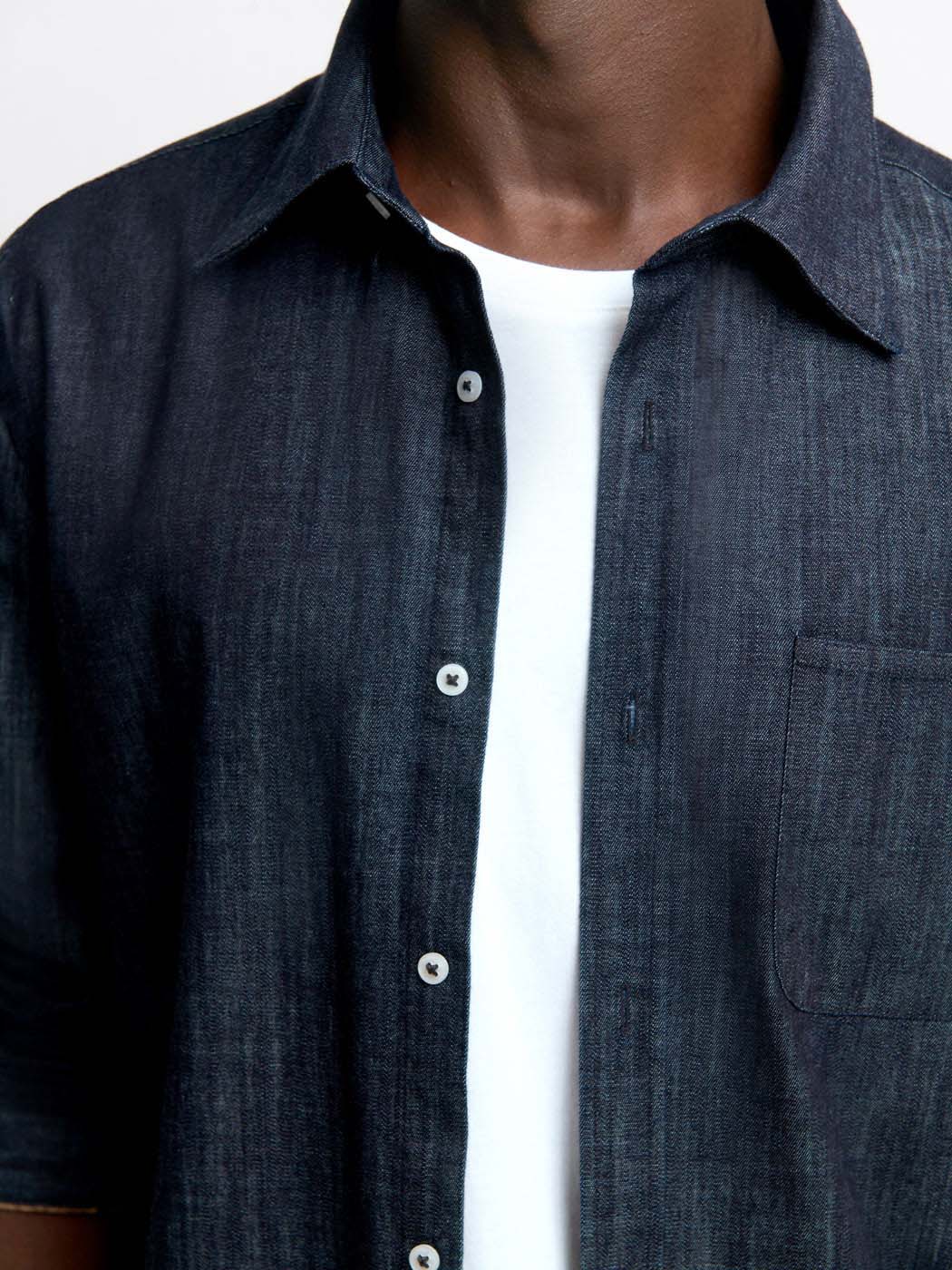 Chemise slim denim en coton - DEVRED 1902