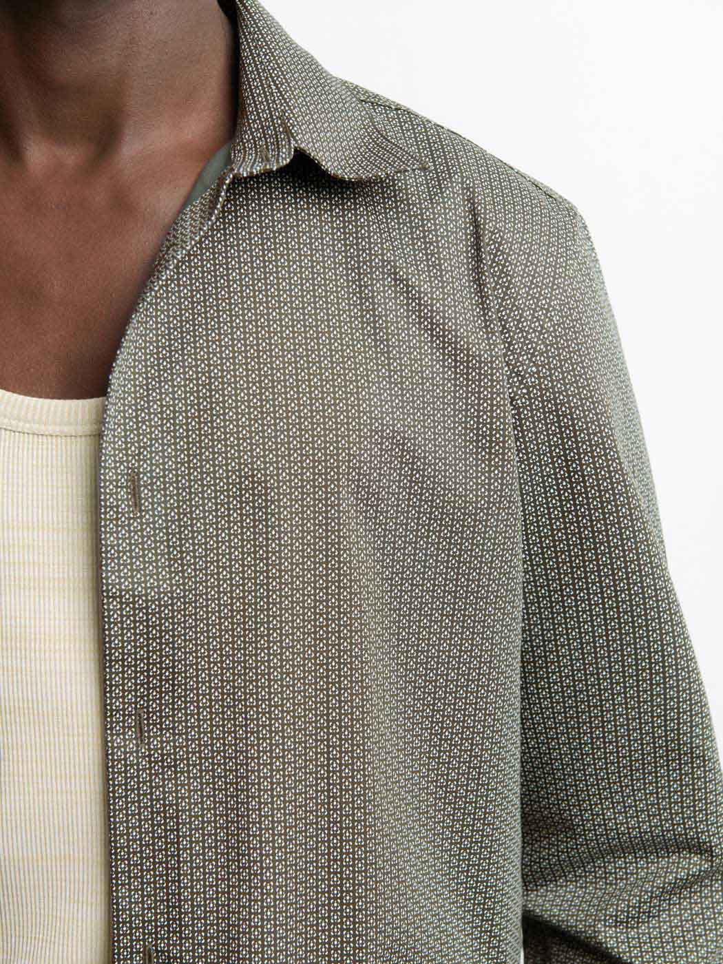 Chemise slim en coton à motifs - DEVRED 1902