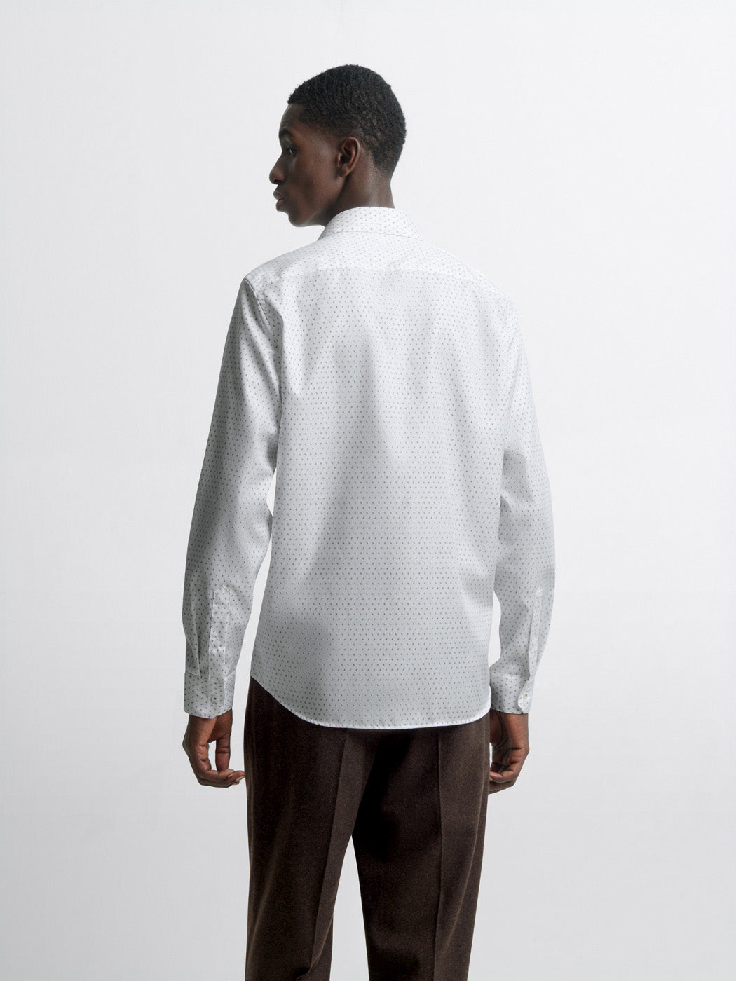 Chemise slim en coton à motifs - DEVRED 1902