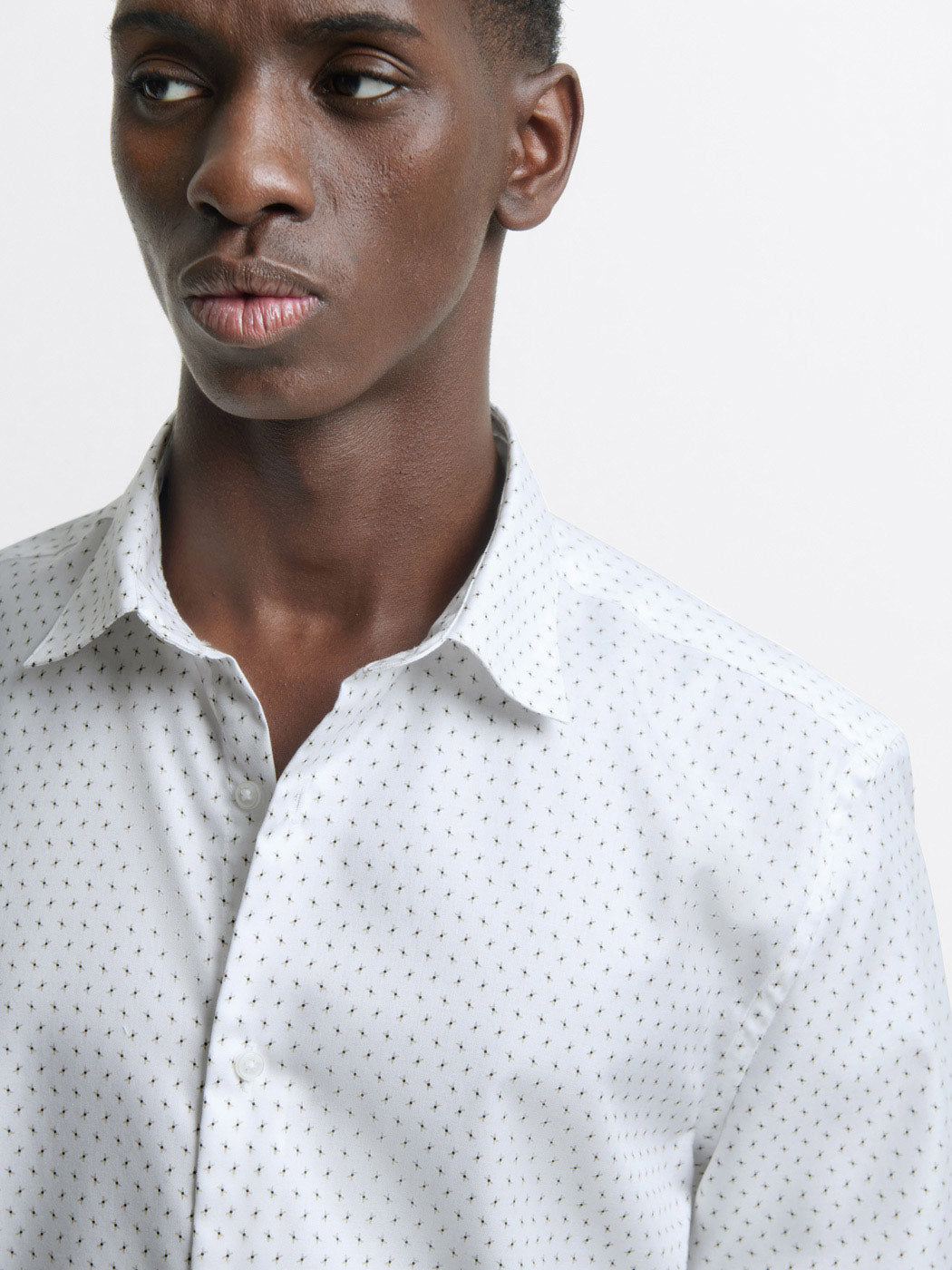 Chemise slim en coton à motifs - DEVRED 1902