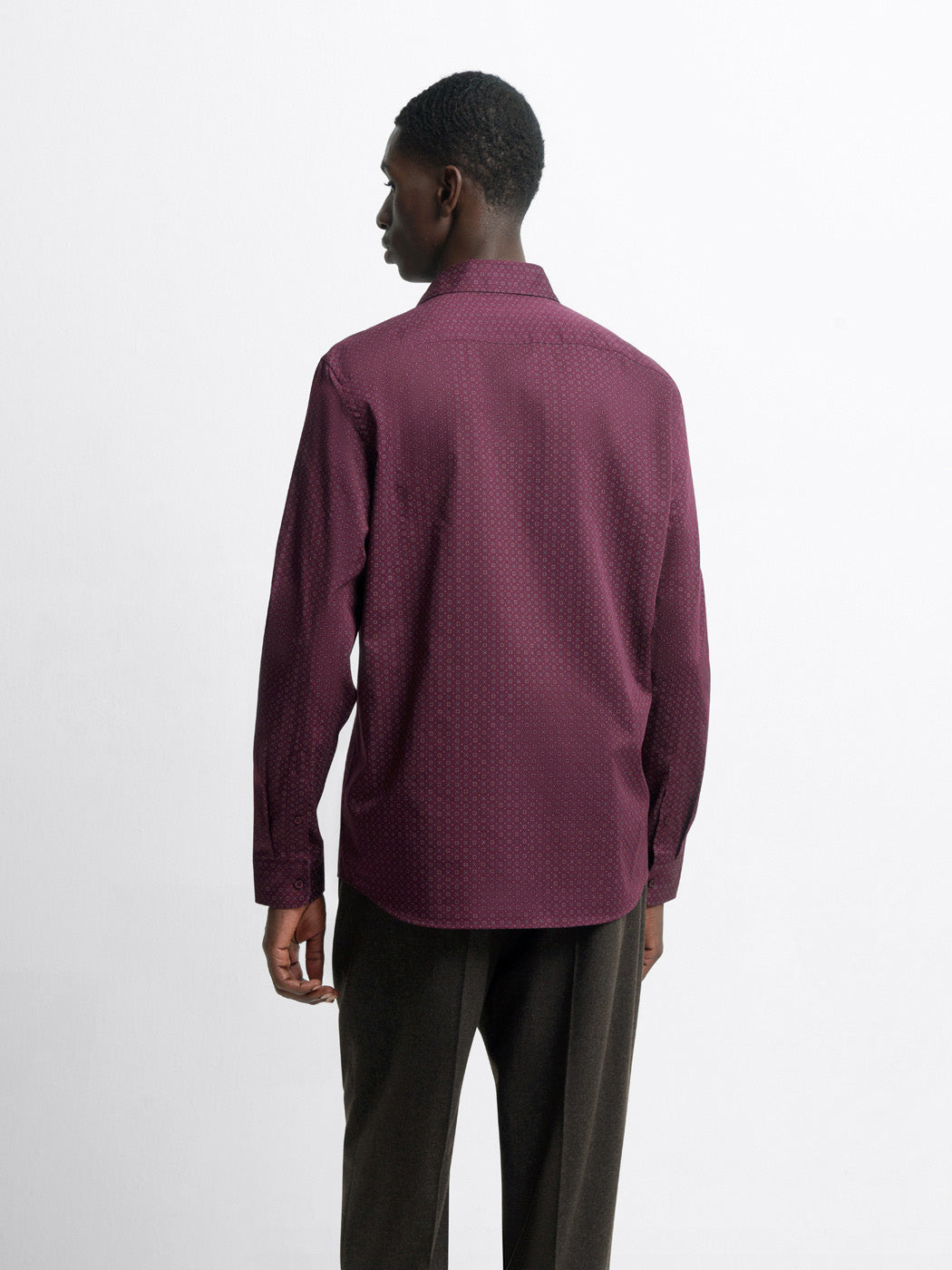 Chemise slim en coton à motifs - DEVRED 1902