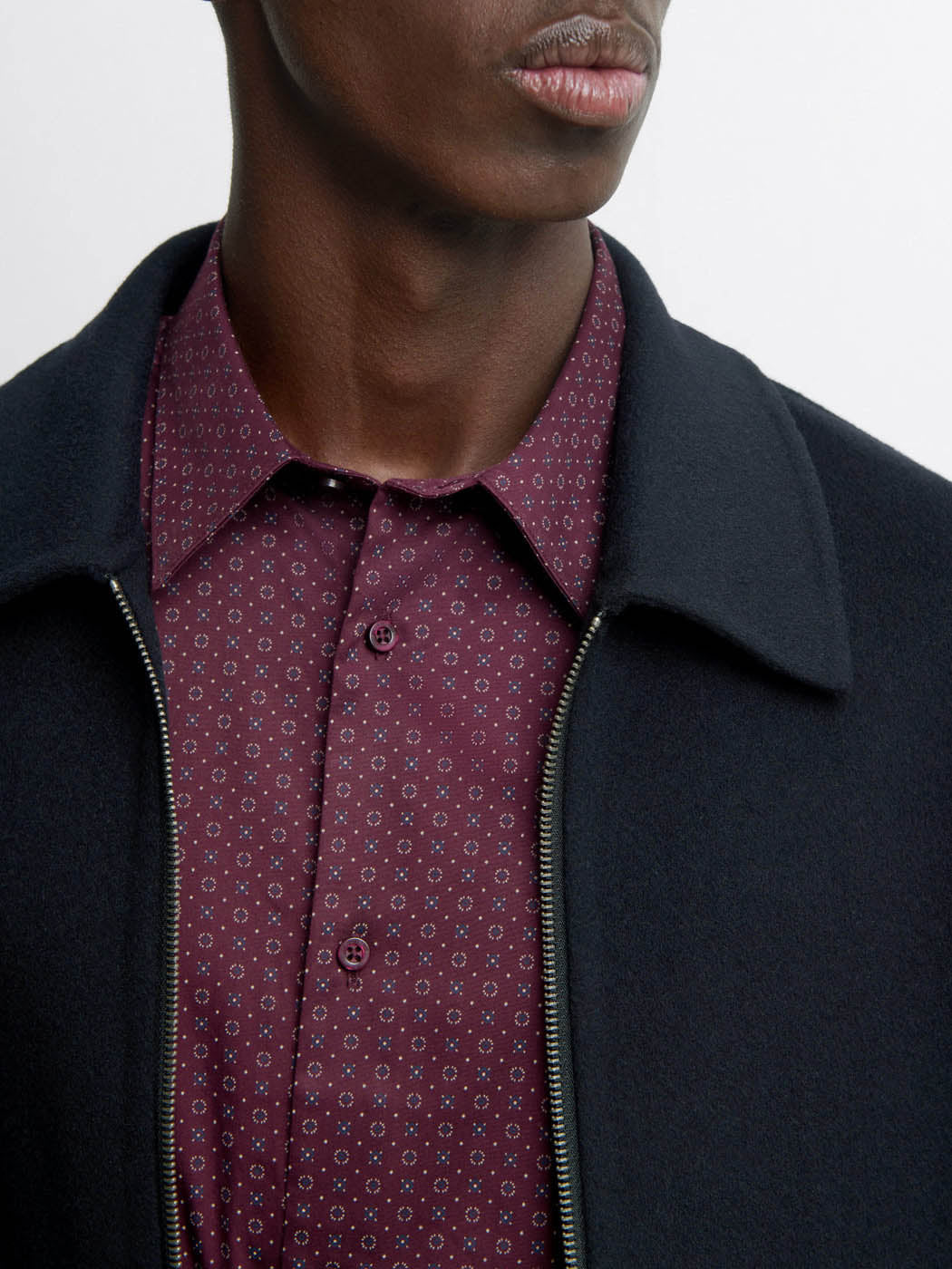 Chemise slim en coton à motifs - DEVRED 1902