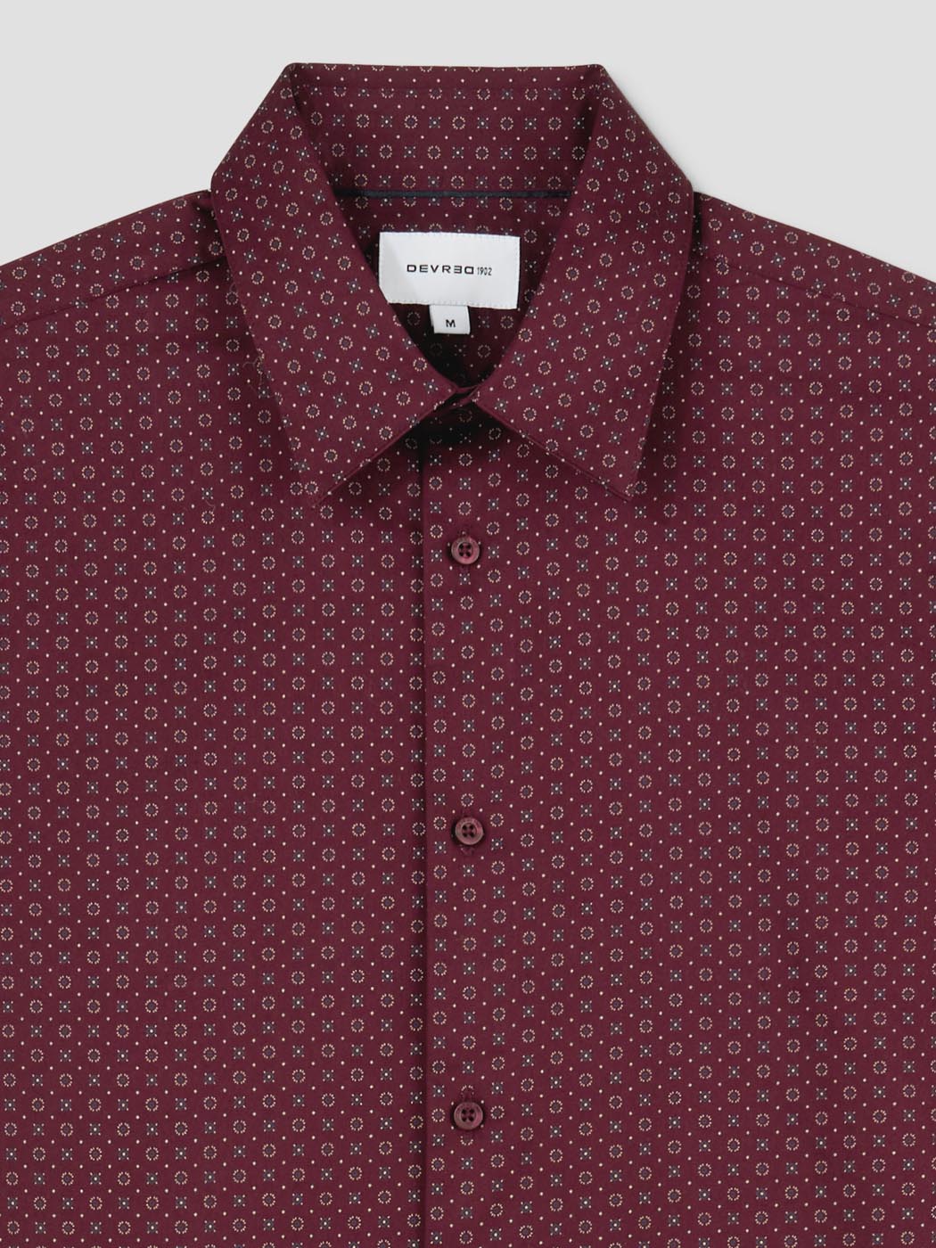 Chemise slim en coton à motifs - DEVRED 1902
