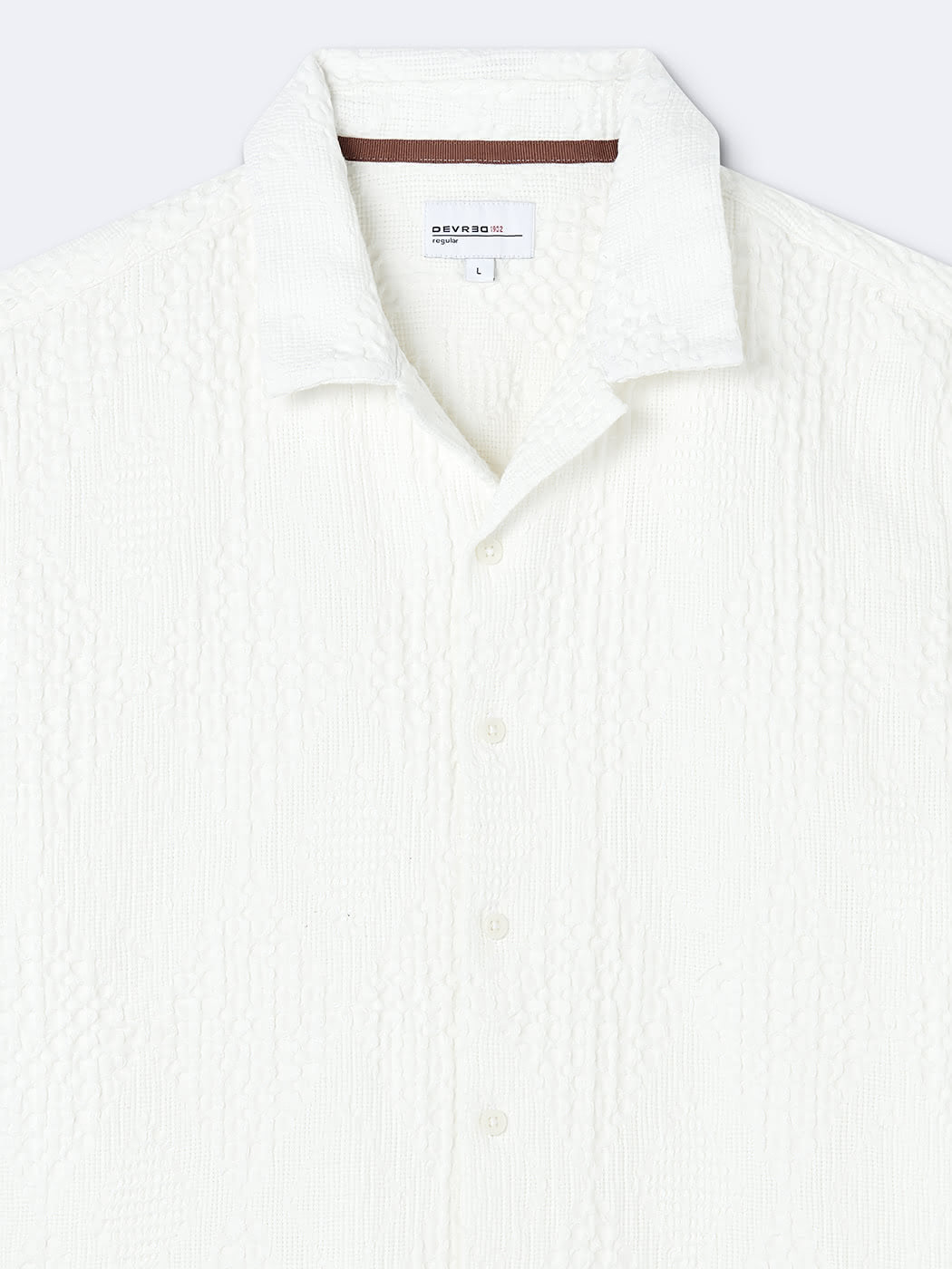 Chemise regular en jacquard unie - DEVRED 1902