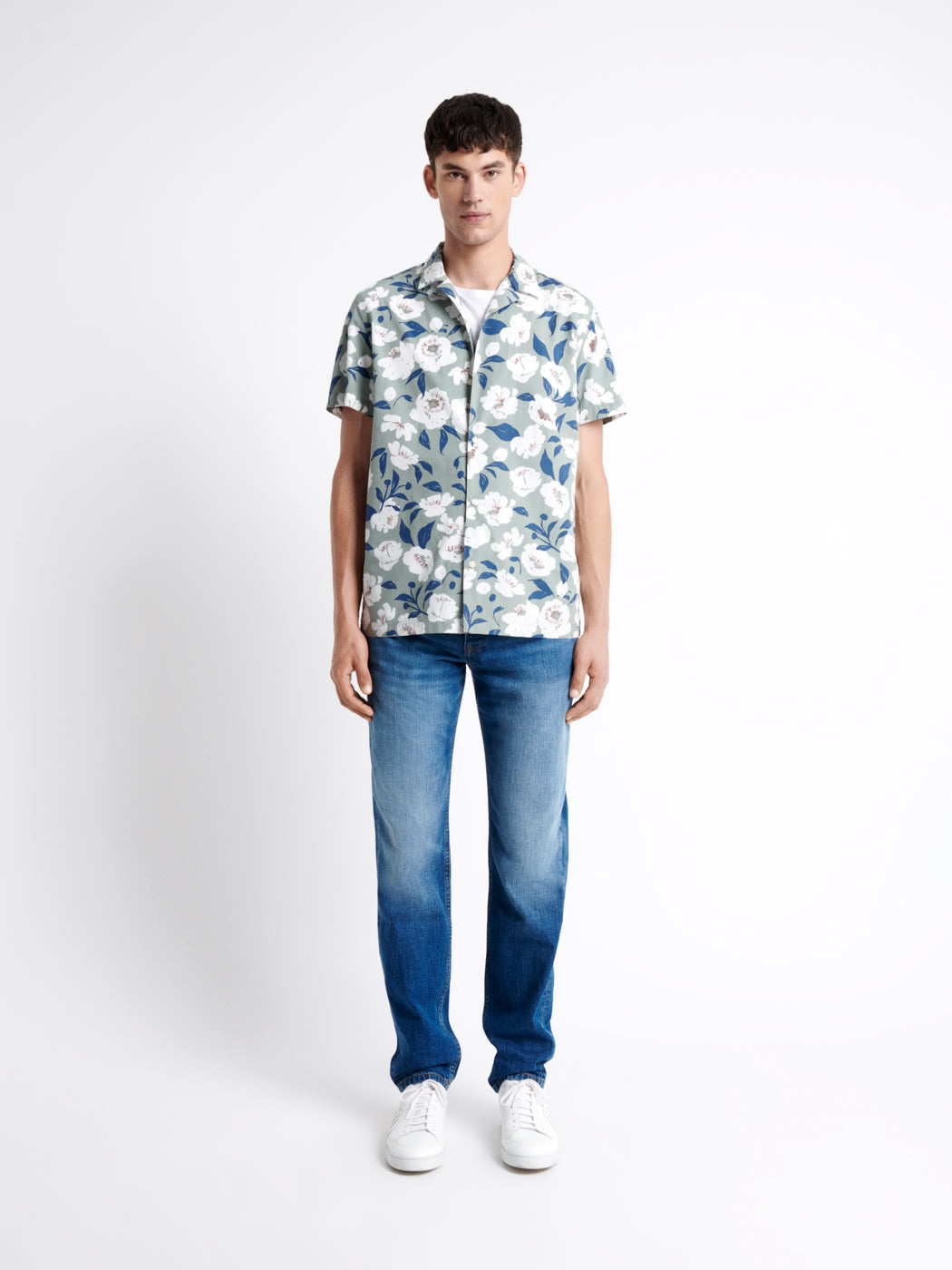 Chemise fleurie regular 100% coton - DEVRED 1902