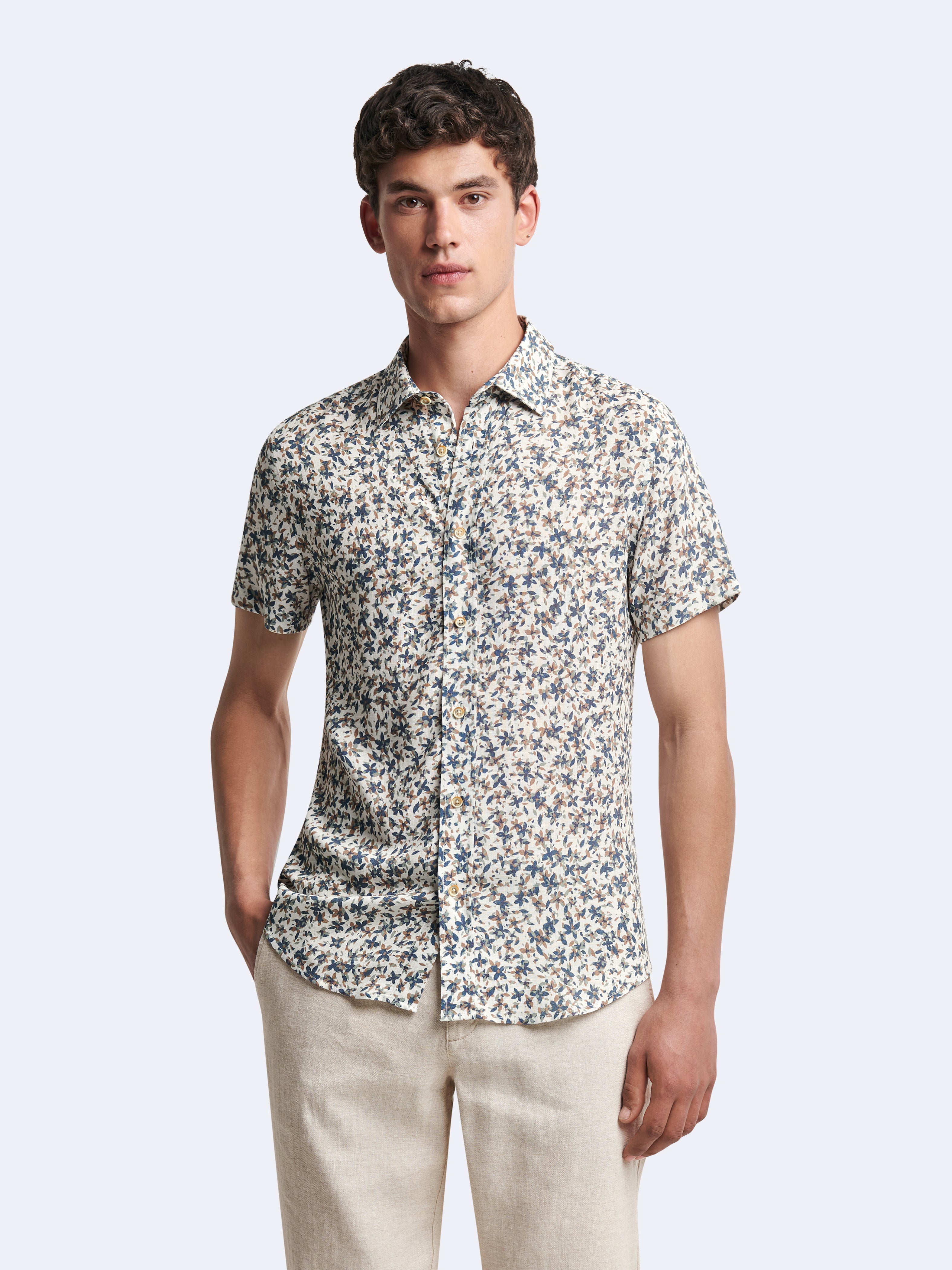 Chemise regular en coton mélangé - DEVRED 1902