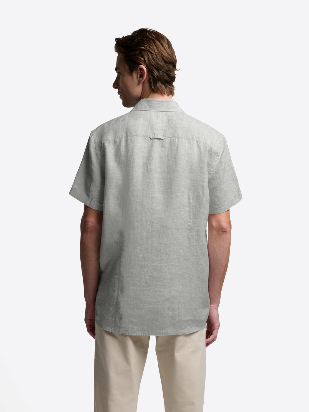 Chemise manches courtes slim en lin - DEVRED 1902