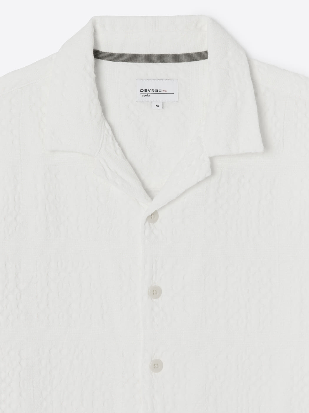 Chemise manches courtes regular en coton - DEVRED 1902