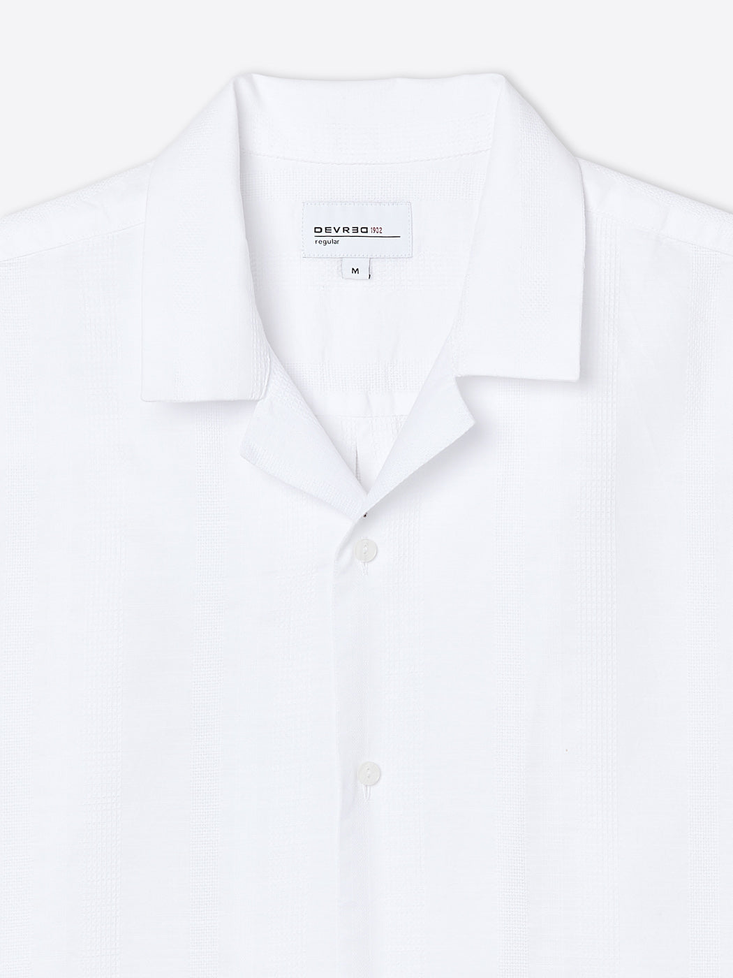 Chemise manches courtes regular en coton - DEVRED 1902