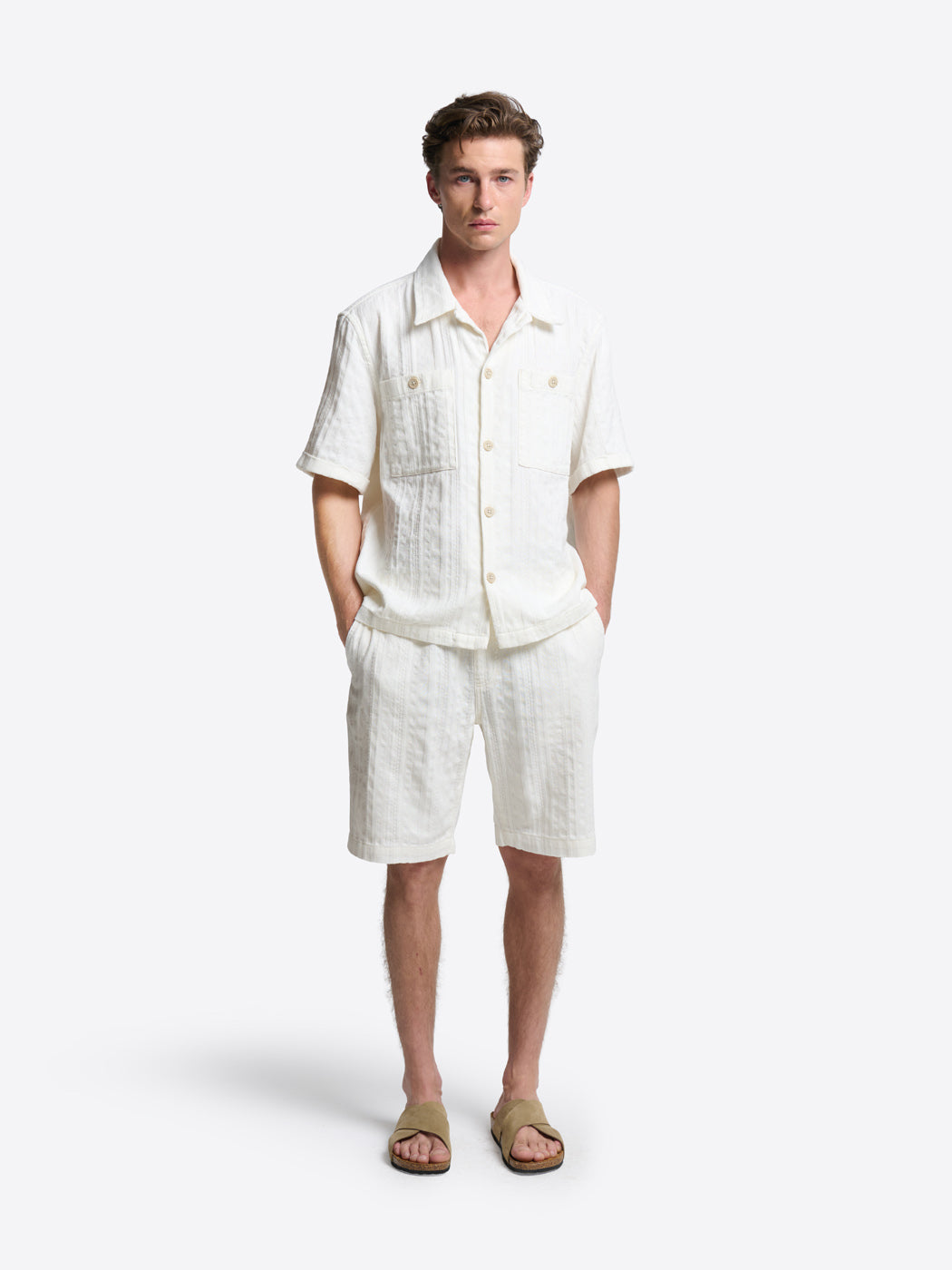 Chemise manches courtes regular rayée - DEVRED 1902