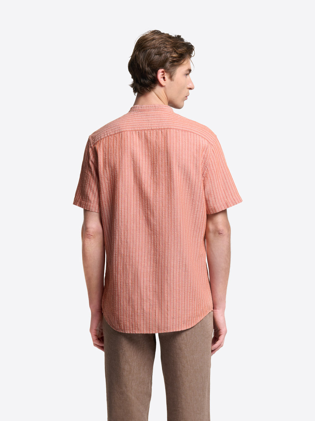 Chemise manches courtes slim rayée - DEVRED 1902