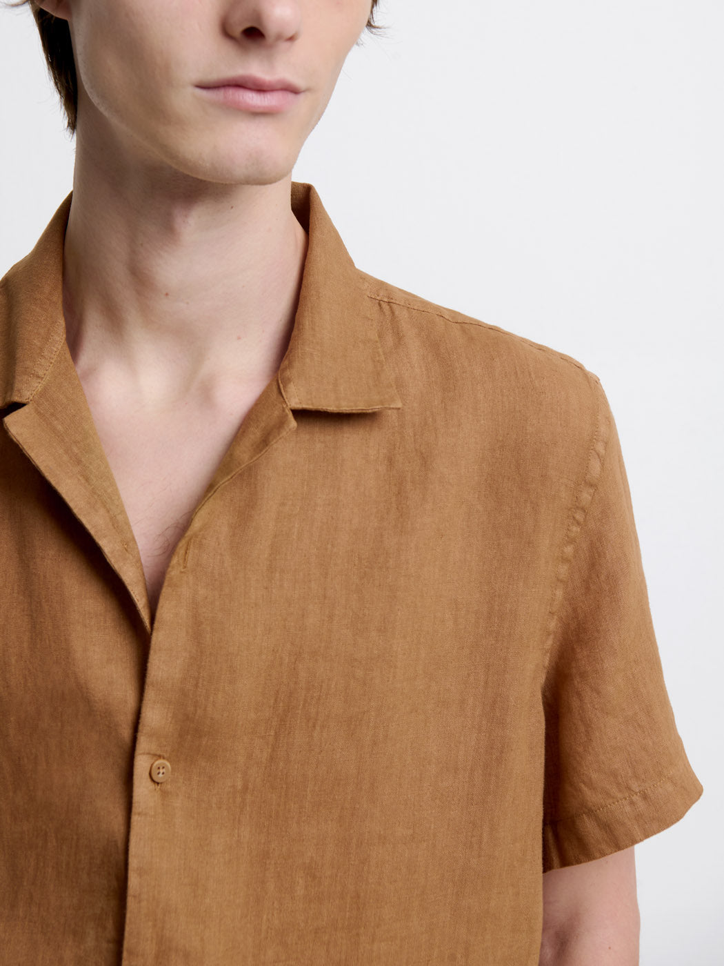 Chemise manches courtes regular en lin - DEVRED 1902
