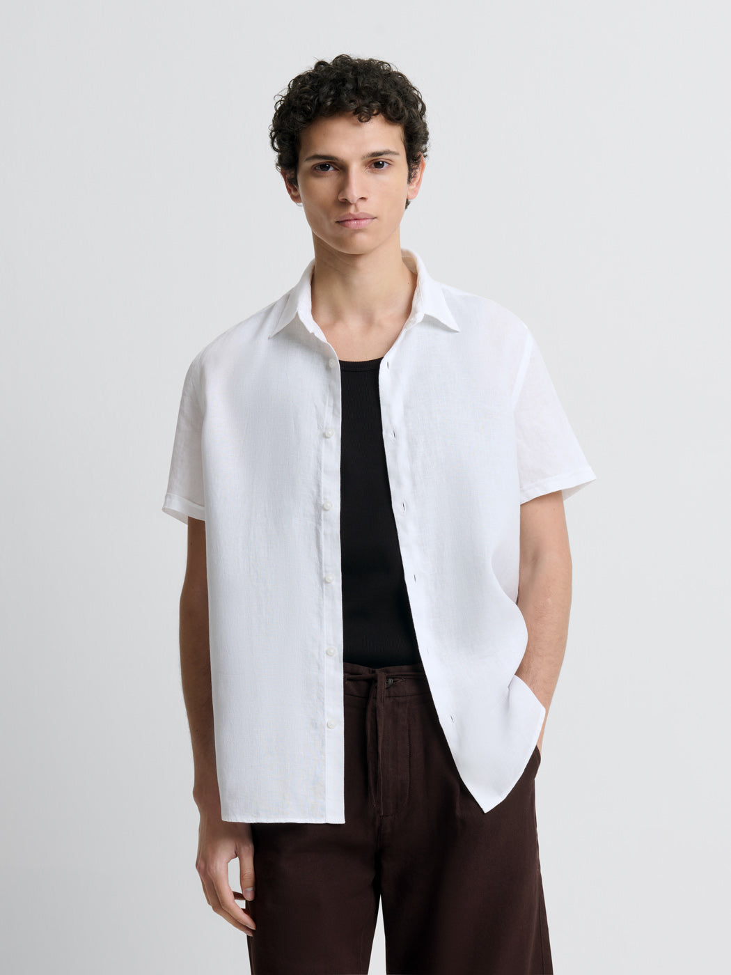 Chemise slim en lin - DEVRED 1902