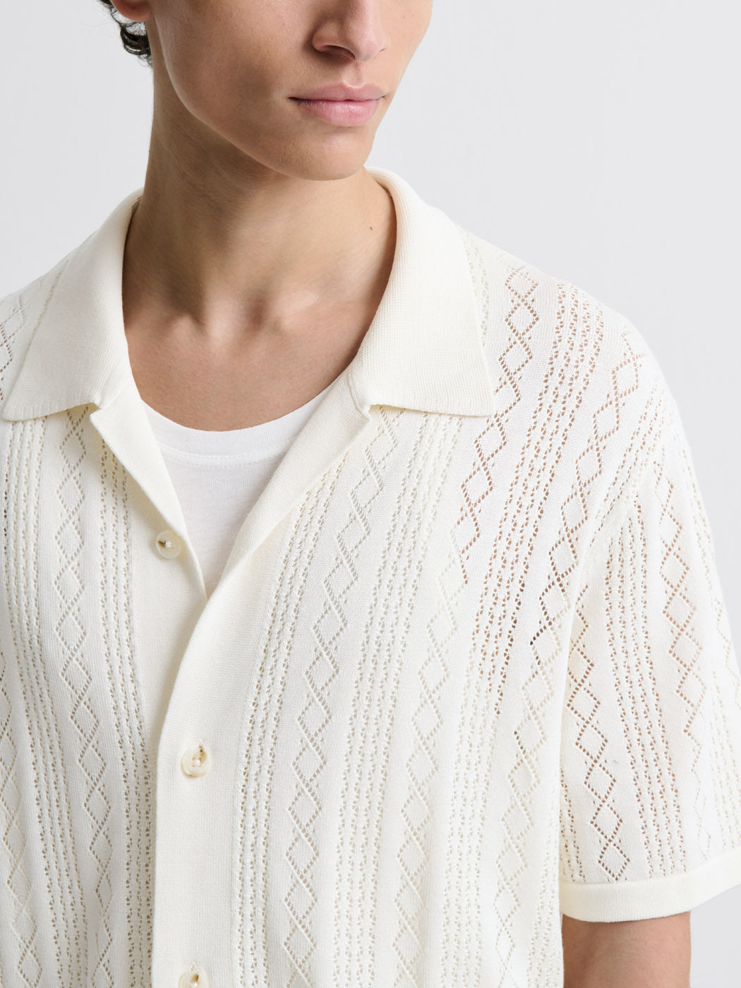 Chemise manches courtes en crochet - DEVRED 1902