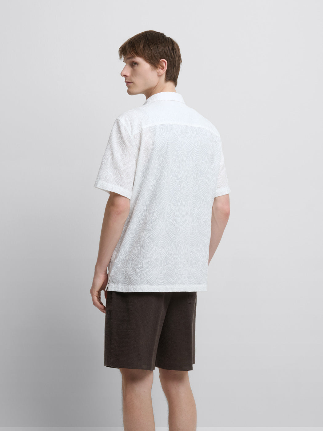 Chemise manches courtes regular à motifs - DEVRED 1902