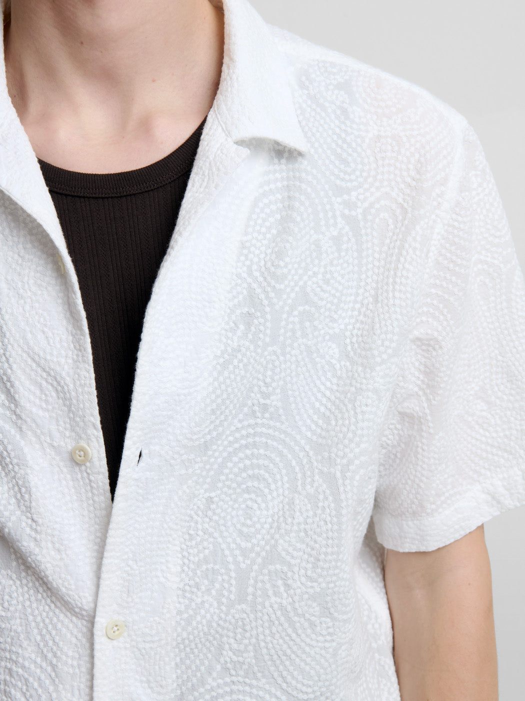 Chemise manches courtes regular à motifs - DEVRED 1902
