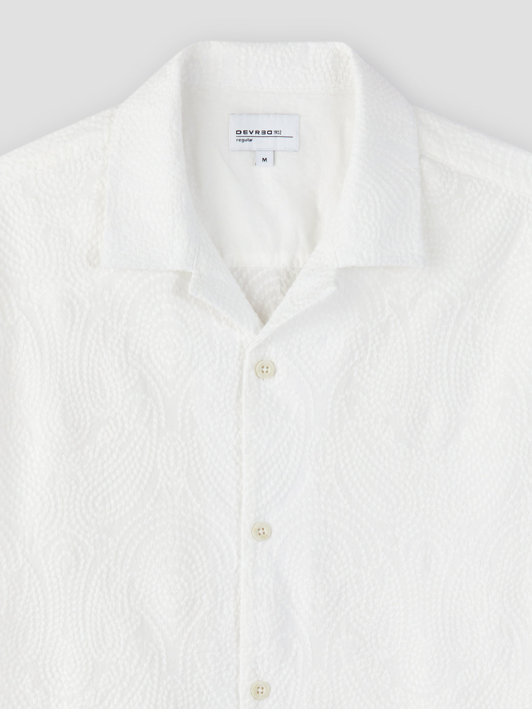 Chemise manches courtes regular à motifs - DEVRED 1902