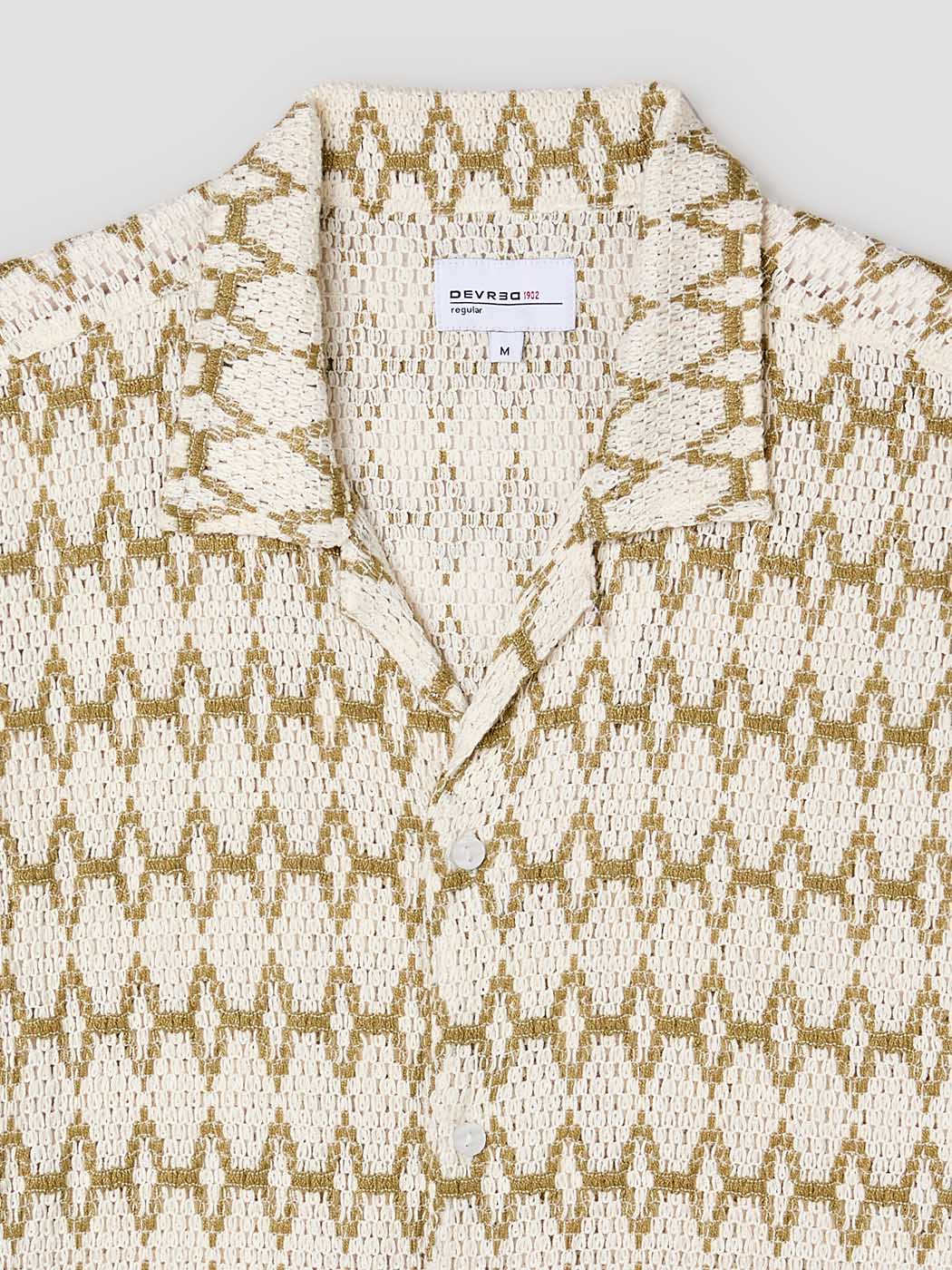 Chemise manches courtes regular à motifs - DEVRED 1902