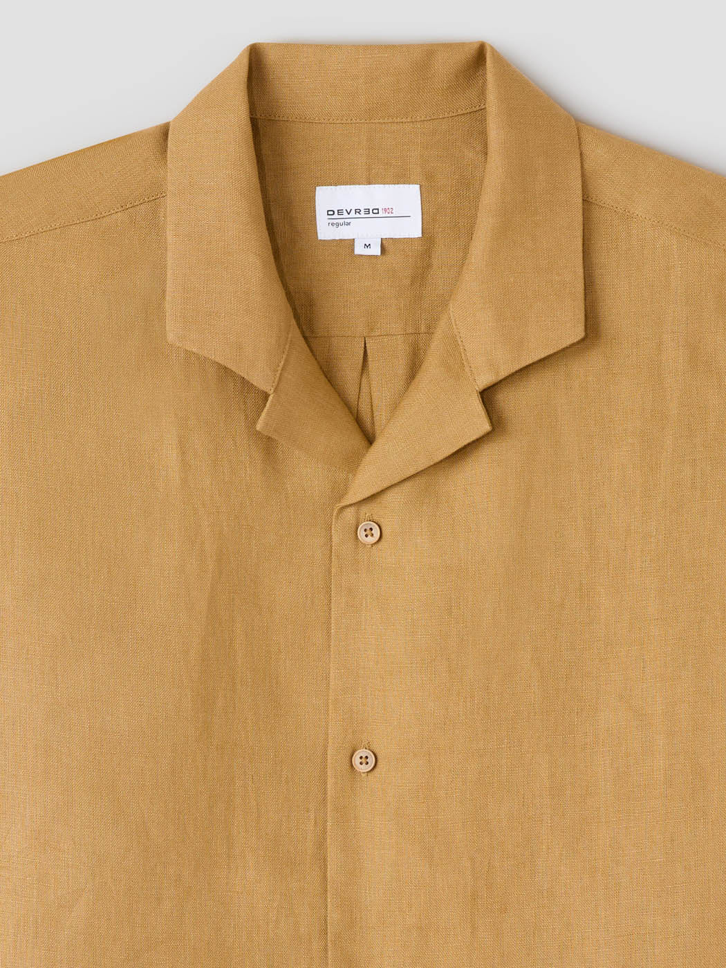 Chemise manches courtes regular en lin - DEVRED 1902