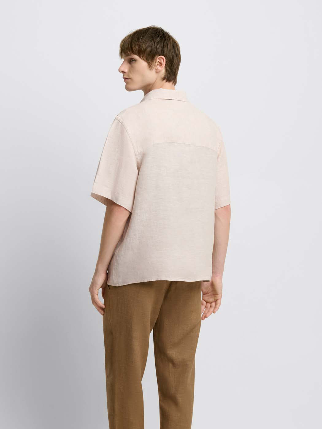 Chemise manches courtes regular en lin - DEVRED 1902