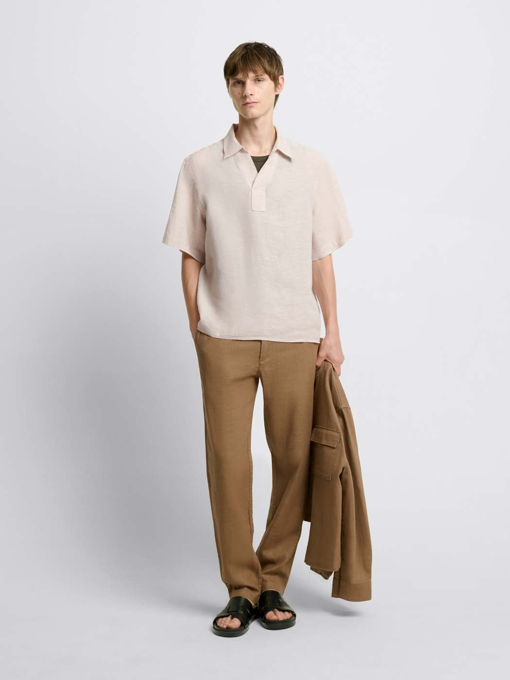 Chemise manches courtes regular en lin - DEVRED 1902