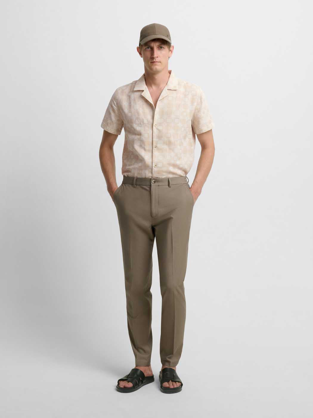 Chemise manches courtes regular à motifs - DEVRED 1902