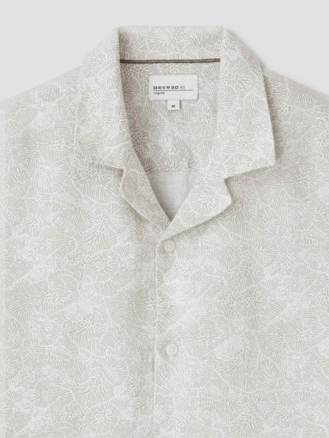 Chemise manches courtes en lin à motifs - DEVRED 1902