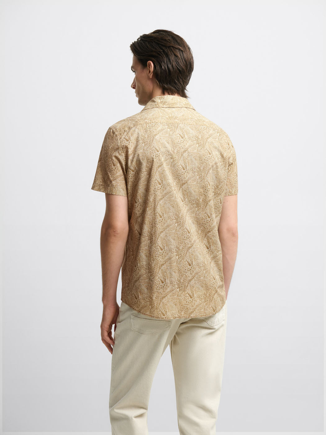 Chemise manches courtes slim à motifs - DEVRED 1902