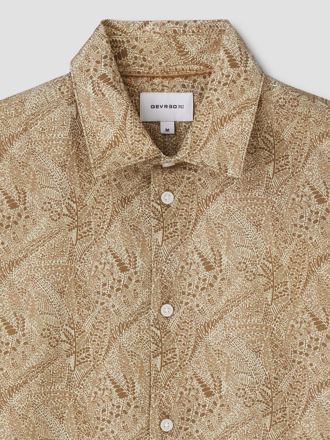 Chemise manches courtes slim à motifs - DEVRED 1902
