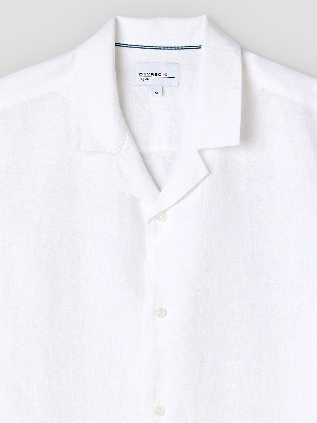 Chemise manches courtes slim en lin - DEVRED 1902