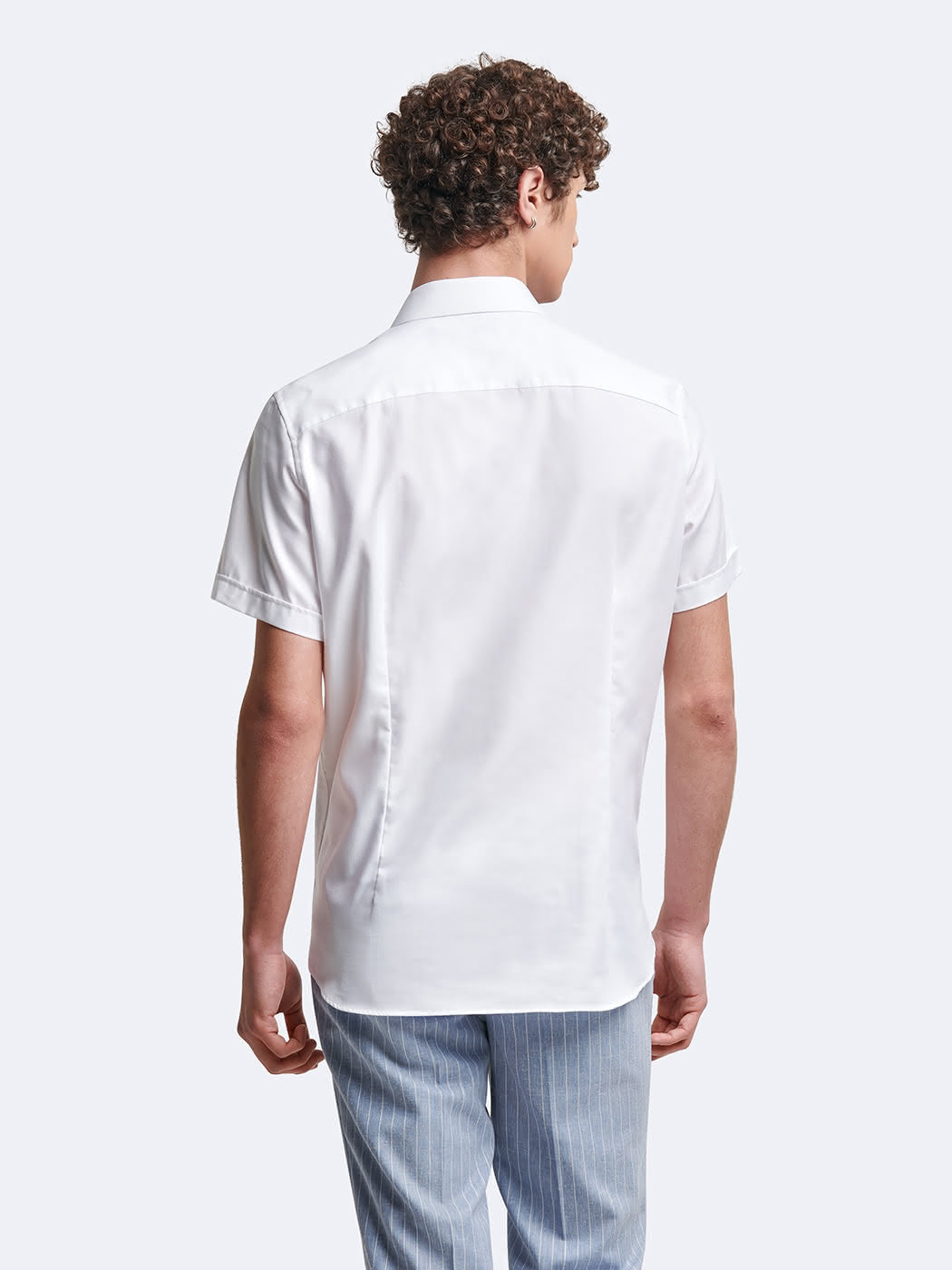 Chemise à manches courtes slim unie - DEVRED 1902