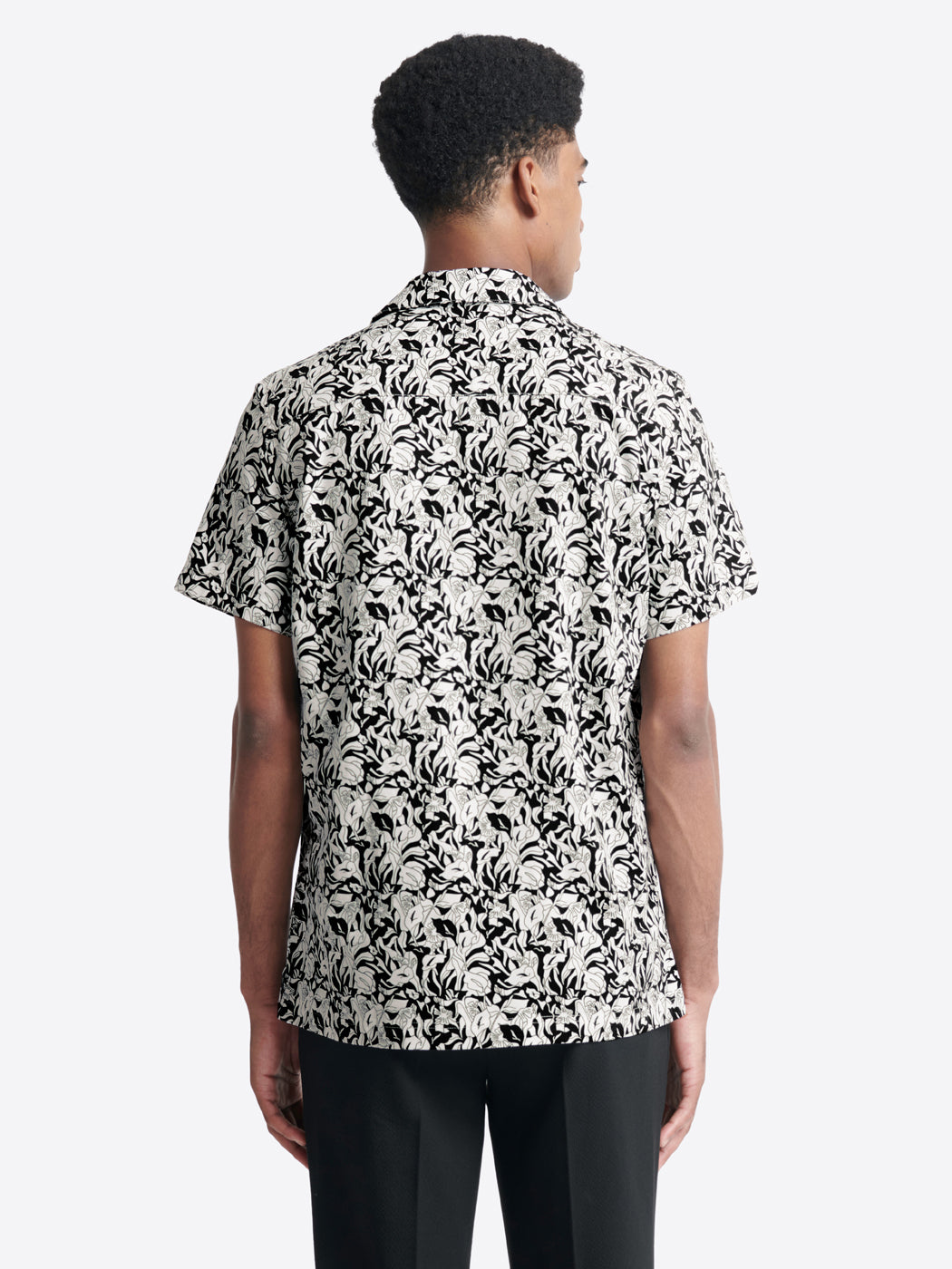 Chemise fleurie regular en coton mélangé - DEVRED 1902