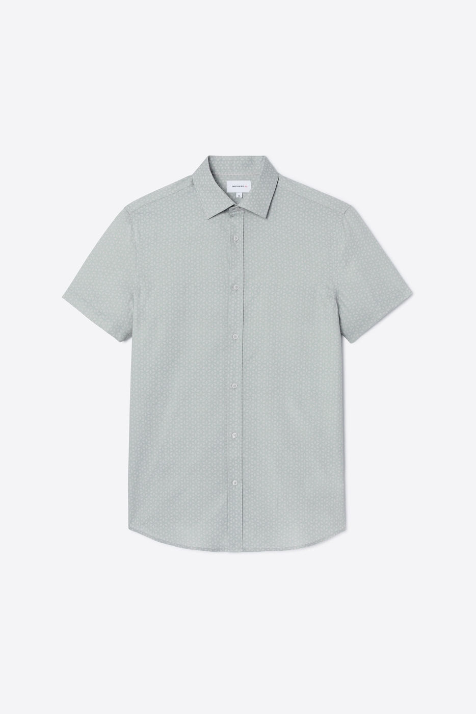 Chemise manches courtes slim à motif - DEVRED 1902