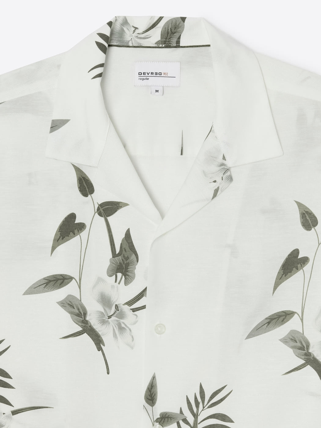 Chemise manches courtes slim fleurie - DEVRED 1902