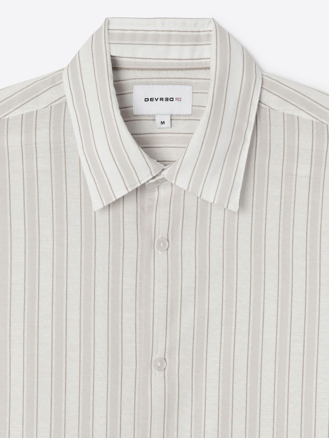 Chemise manches courtes slim rayée - DEVRED 1902