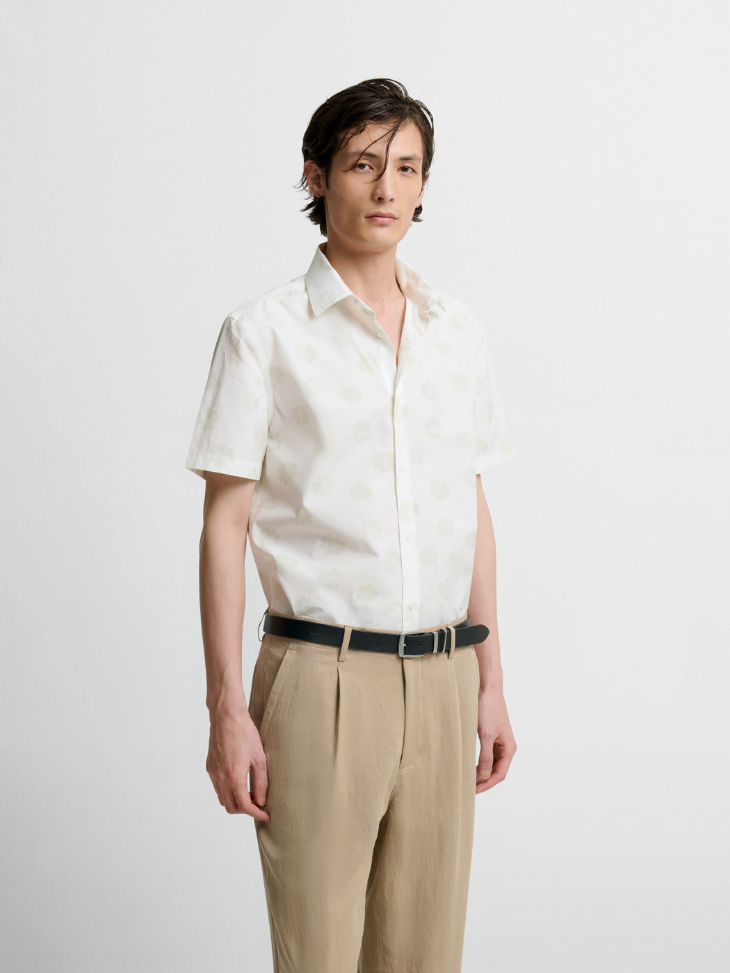 Chemise manches courtes slim fleurie - DEVRED 1902
