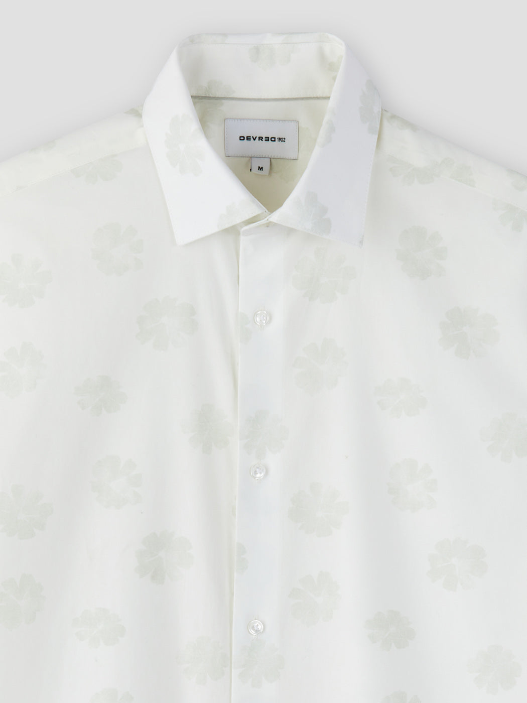 Chemise manches courtes slim fleurie - DEVRED 1902