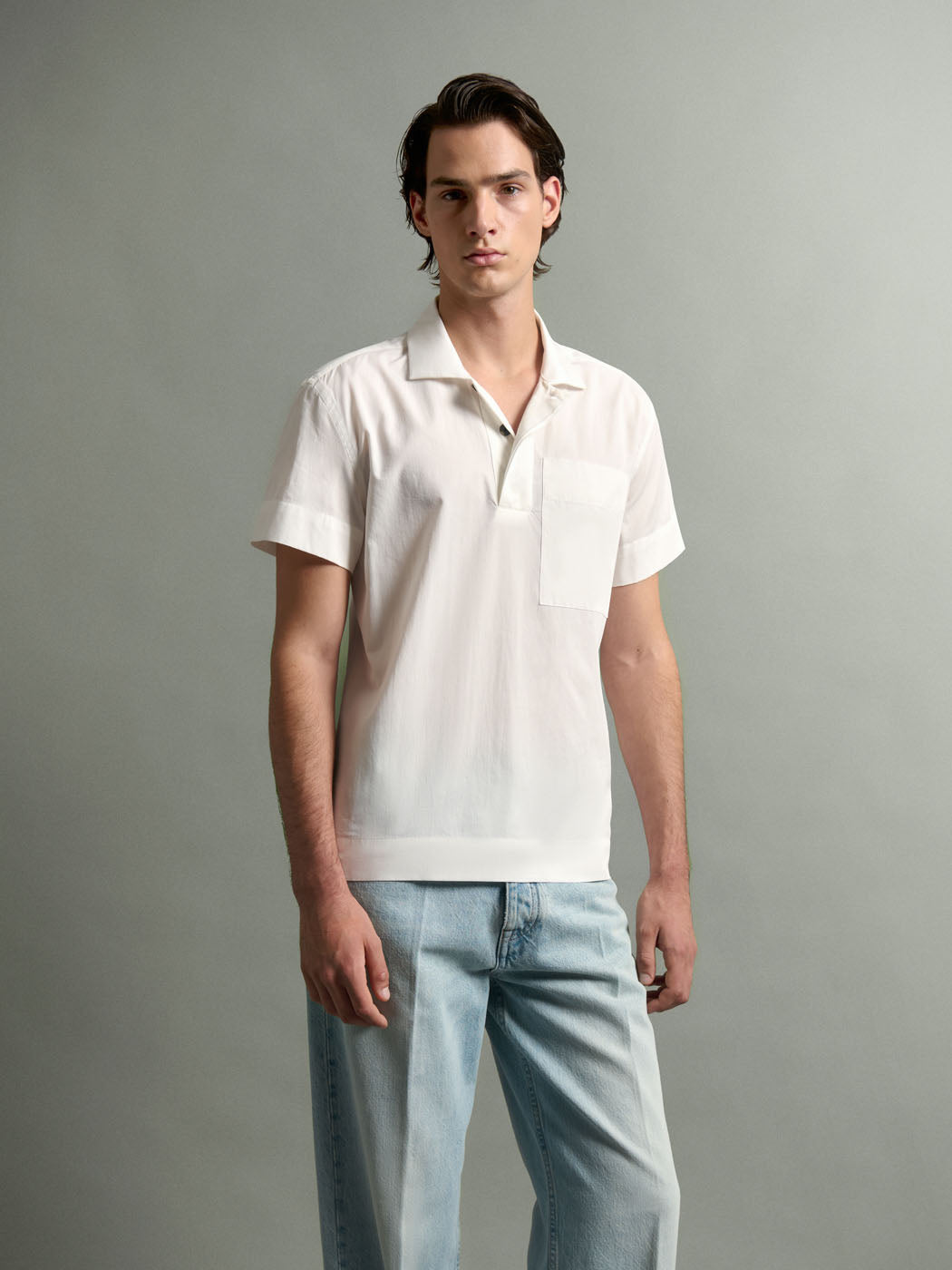Chemise manches courtes regular en coton - DEVRED 1902