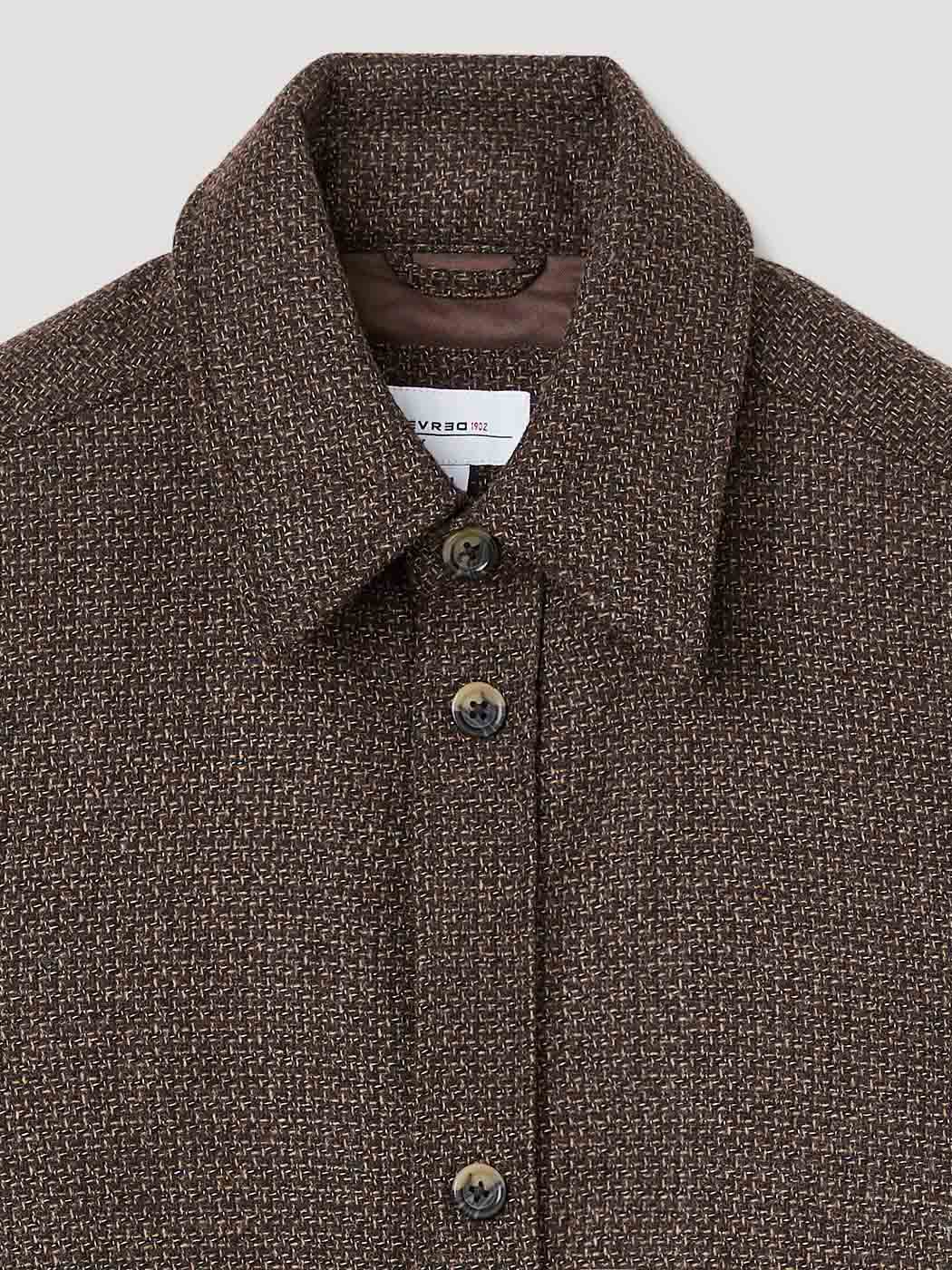 Surchemise regular en jacquard lainage - DEVRED 1902