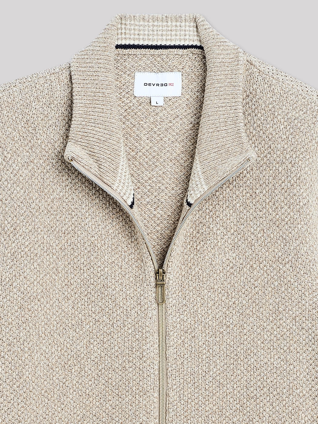 Cardigan col montant en coton - DEVRED 1902