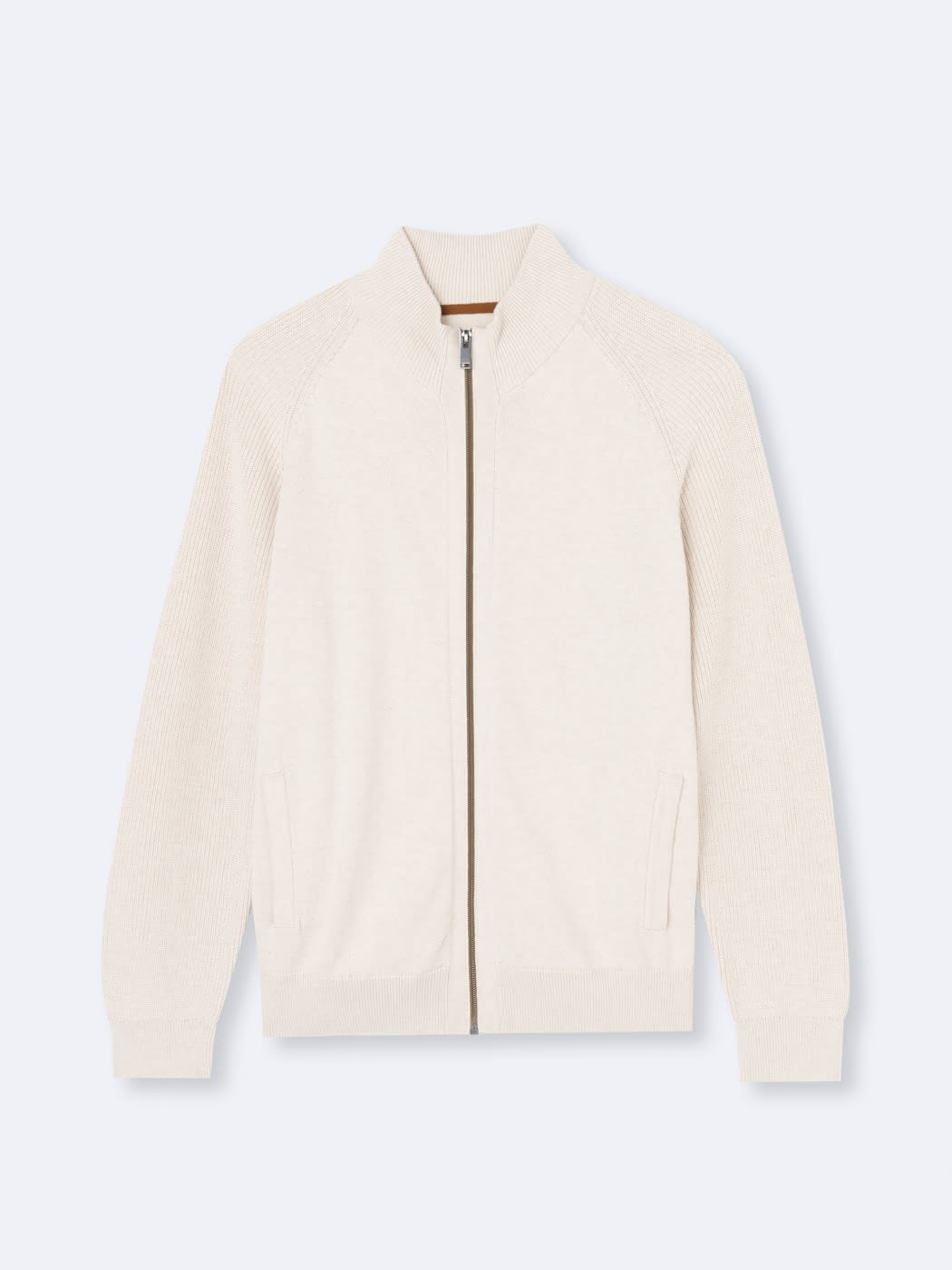 Cardigan col montant zippé 100% coton - DEVRED 1902