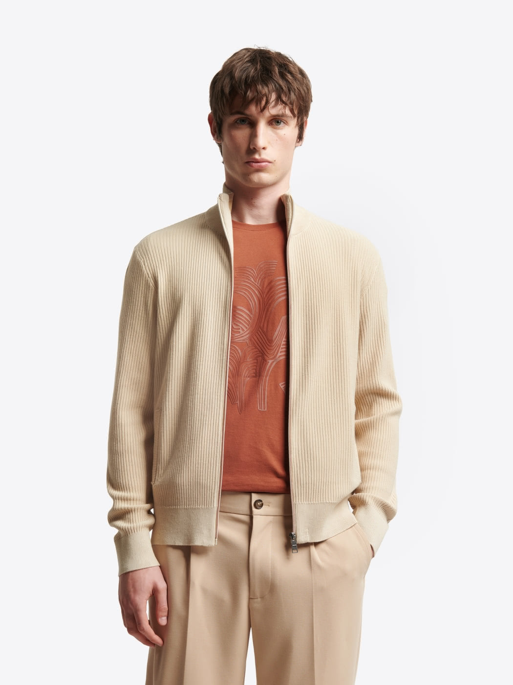 Cardigan zippé en coton bio - DEVRED 1902