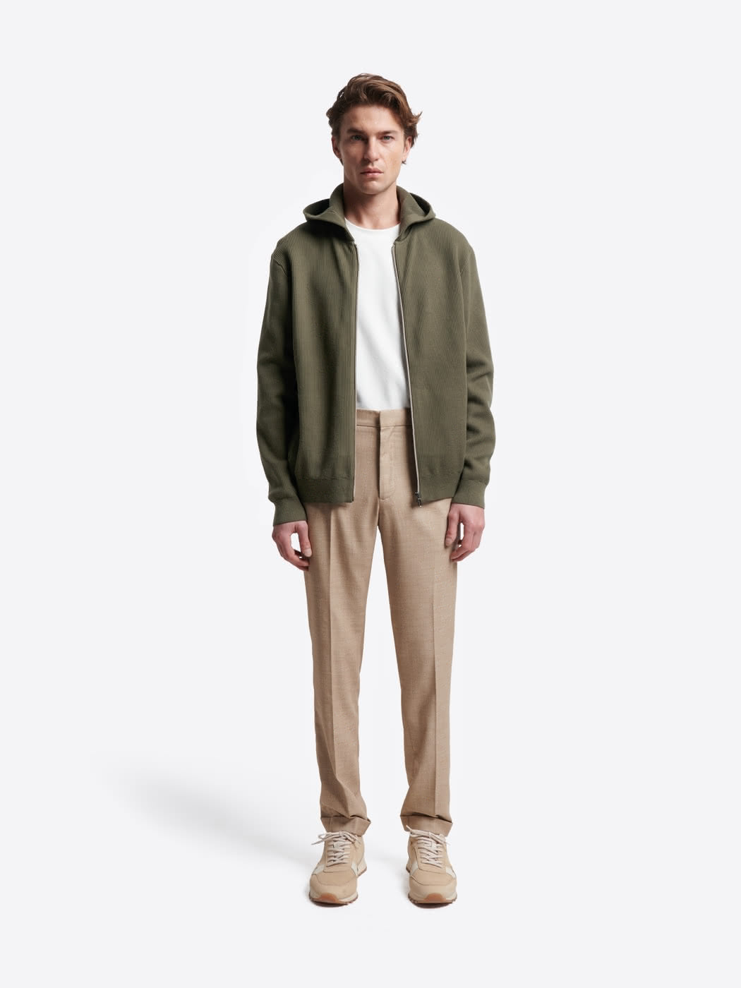 Cardigan zippé à capuche en coton bio - DEVRED 1902