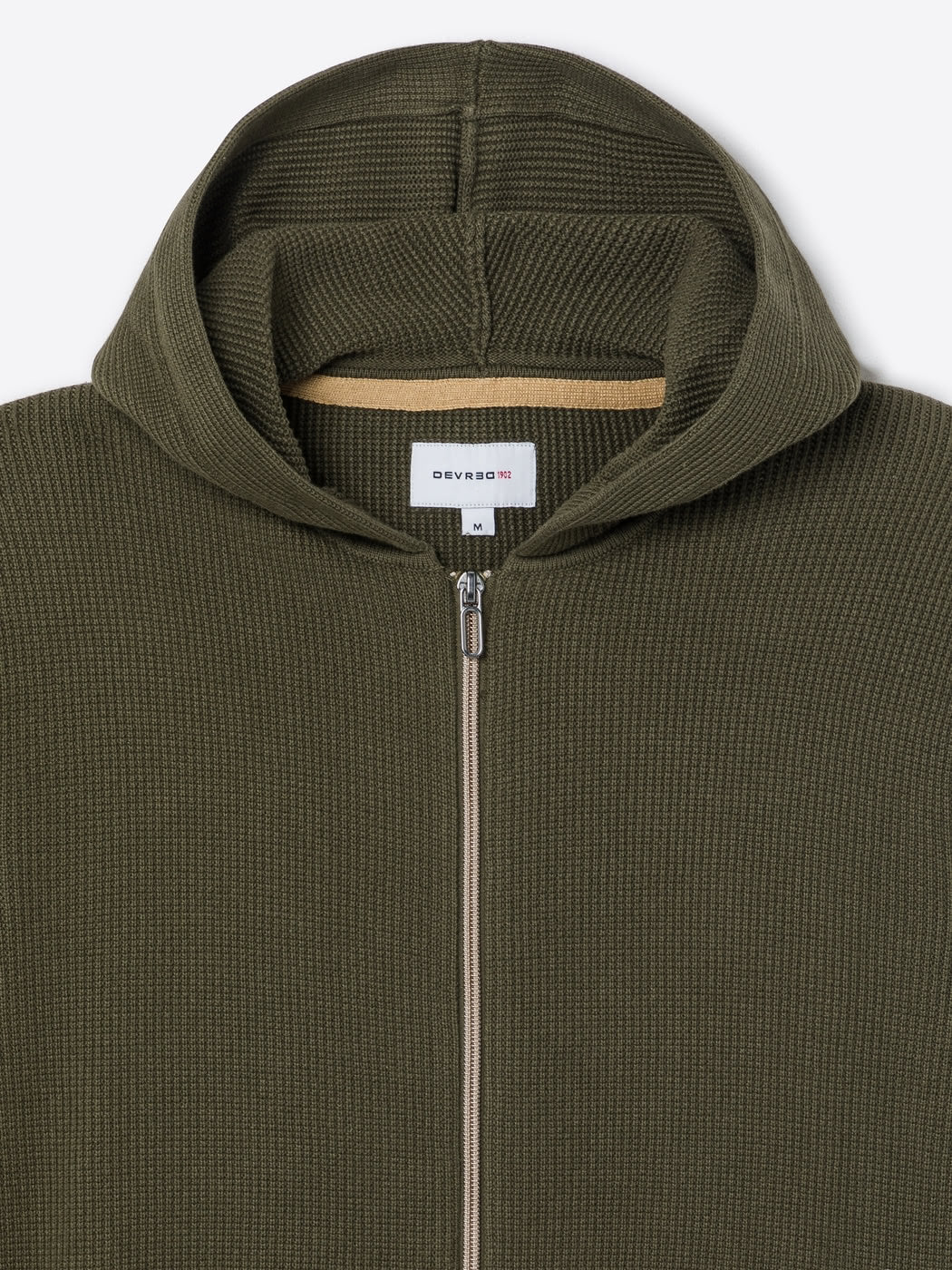 Cardigan zippé à capuche en coton bio - DEVRED 1902