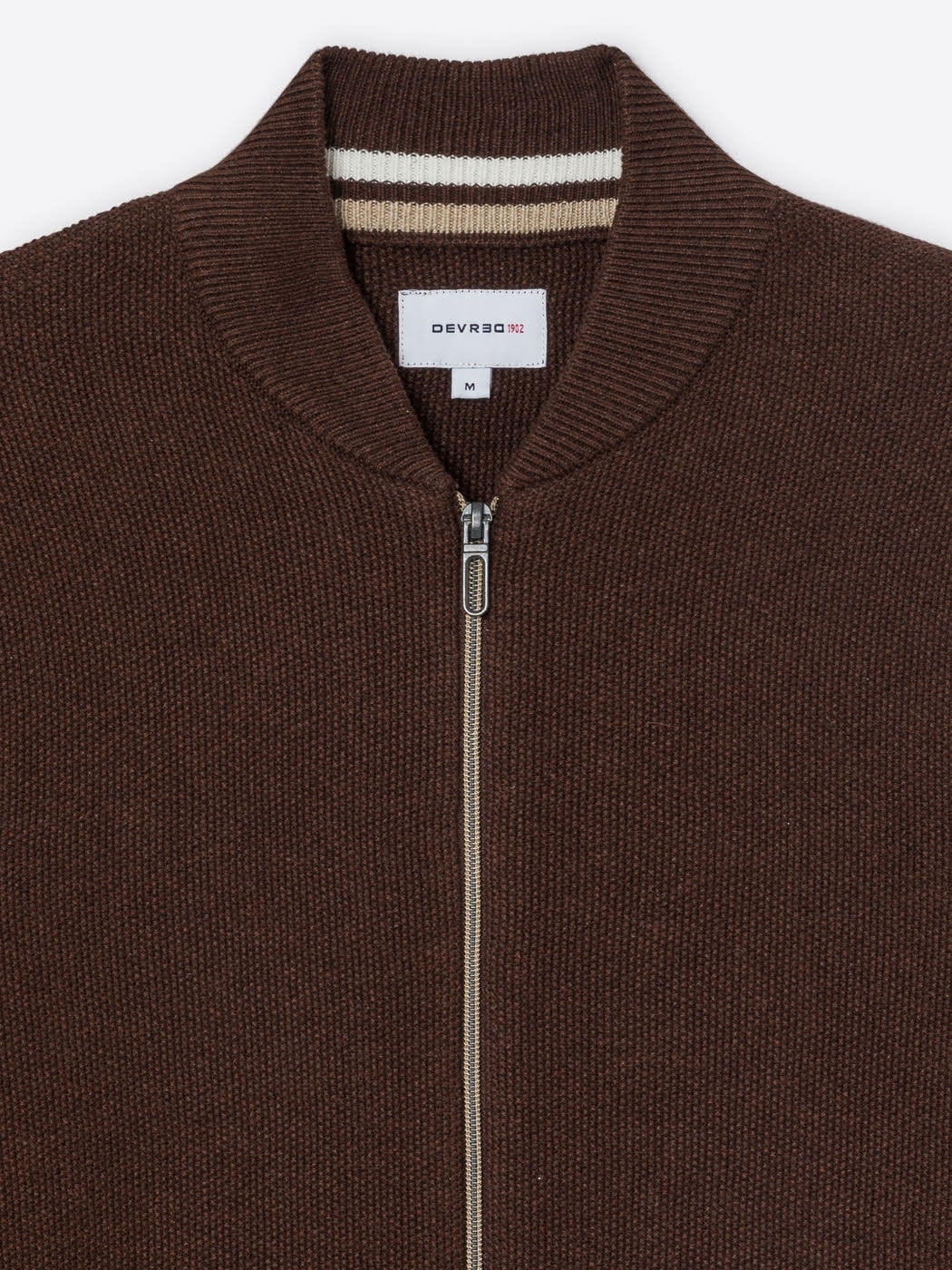 Cardigan col teddy en coton bio - DEVRED 1902